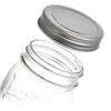 American Style Glass Mason Jar - Transparent Oatmeal Storage, Jam Bottle, Retro Beverage Cup