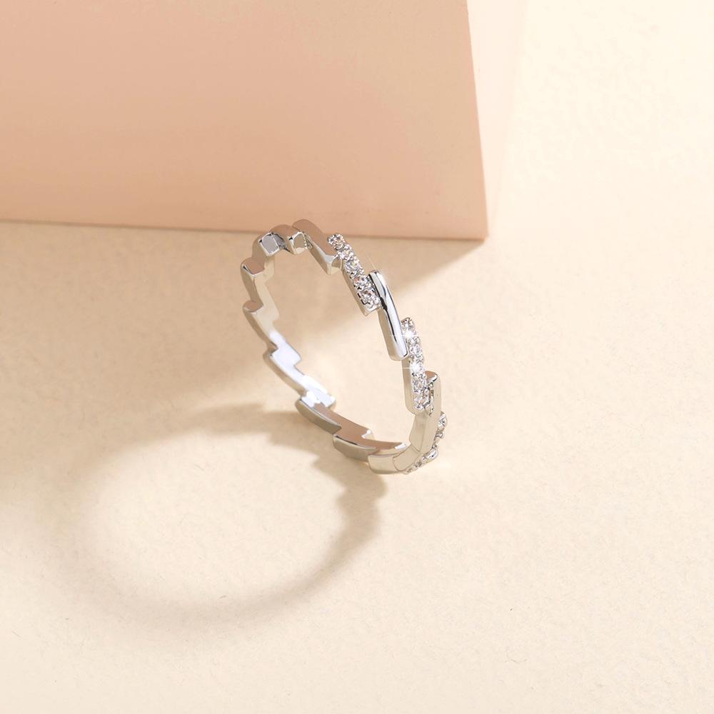 Adjustable Heart-Shaped Double-Layer Index Finger Ring - Cool European & American Style Jewelry