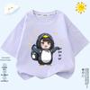 Girls' Cute Penguin Short-Sleeve Casual Top