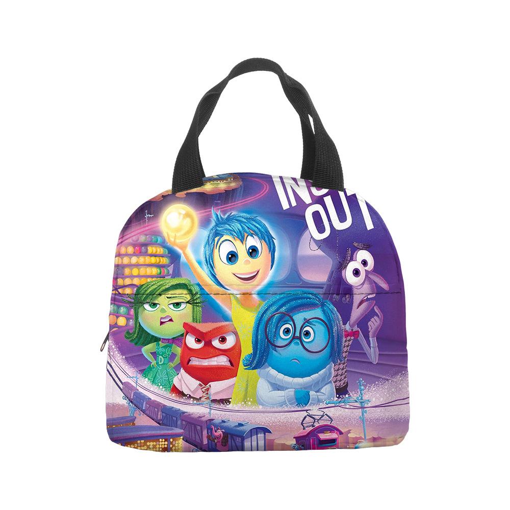 Mind Secret Service 2Inside Out 2 Plush Insulated Lunch Box Bag Portable Foil Ice Bag Picnic Bag