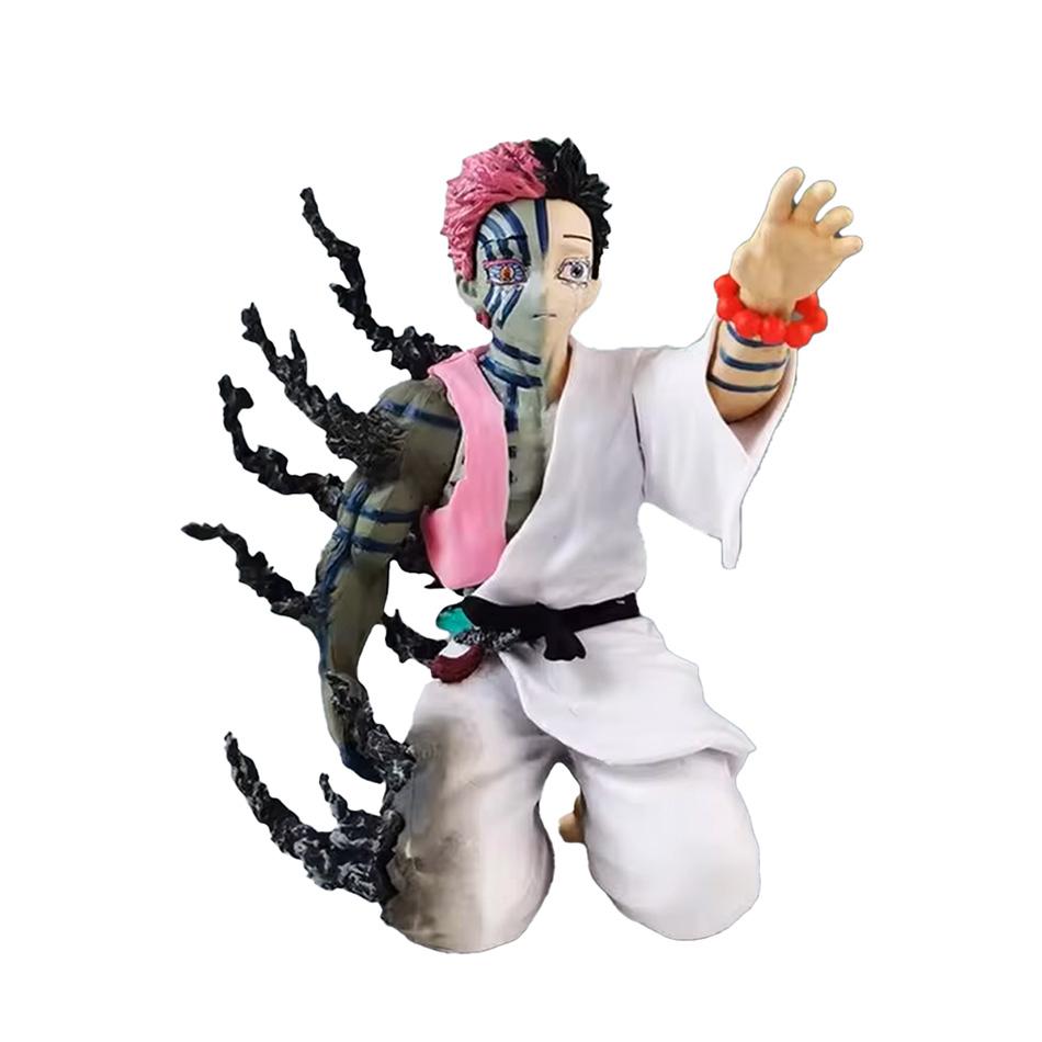 New 13cm Demon Slayer Akaza Hakuji Anime Figure Model Doll Action Figurine Pvc Decoration Peripheral Desktop Ornament Toy