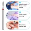 6pcs/SET Nail Dill Bits Diamond Milling Cutter for Manicure 3/32" Burr Electric Nail File Cuticle Remover Tool