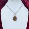 Tree Of Life Unakite Pendant Copper Wire Wrapped Pendant Gemstone Unique Jewelry