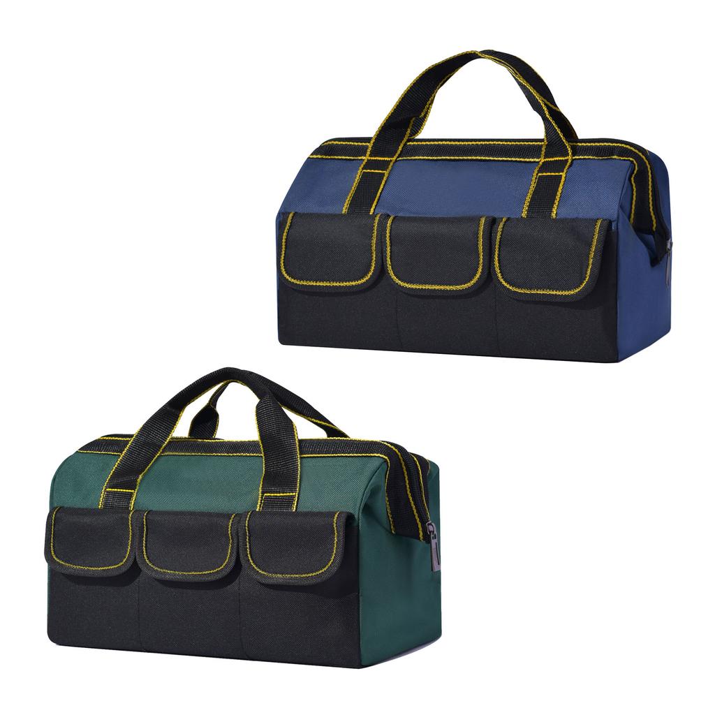 Heavy Duty 600D Fabric Tool Bag Offering Large Capacity and 14 Compartments Ideal for Organizing Tools Accessories