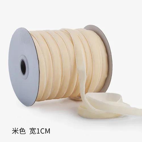 50yards 10mm Velvet Ribbon Wedding Party Decoration Handmade Gift Wrapping Hair Bows DIY Christmas  Sewing Crafts Fabric Ribbons