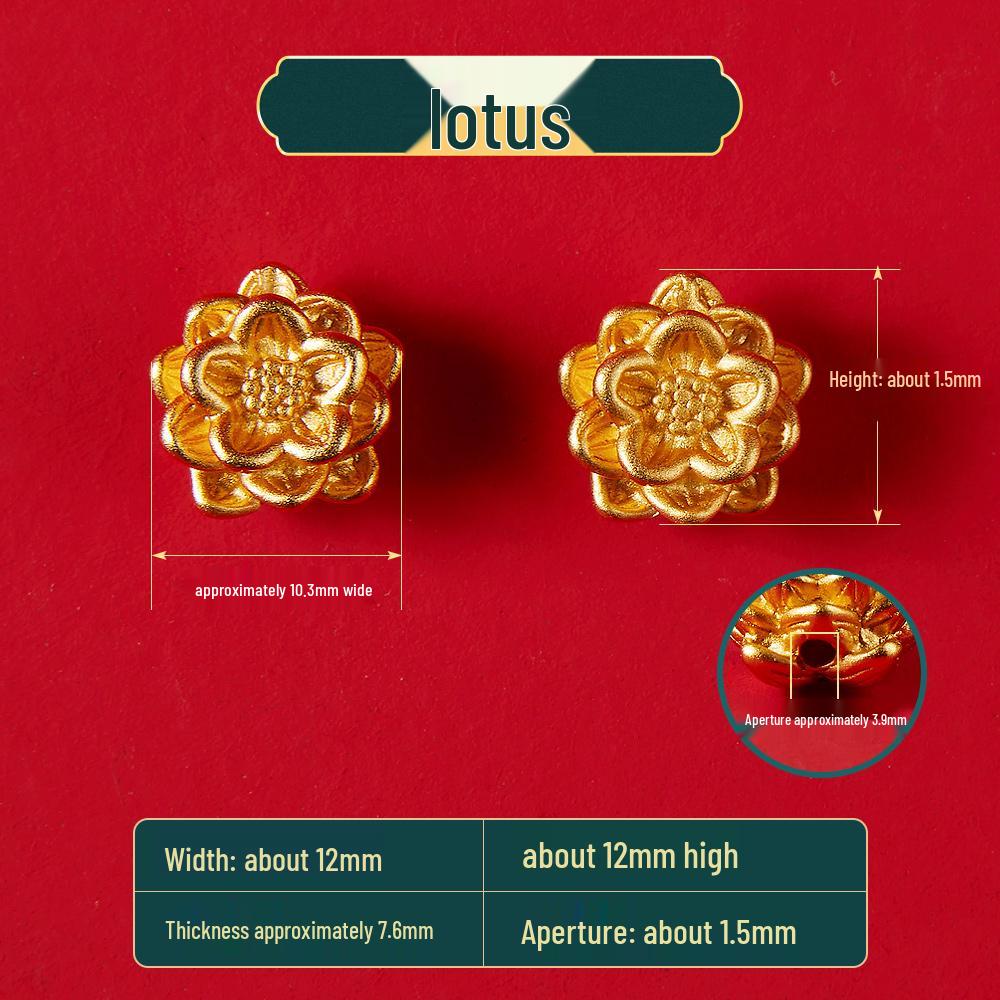 Vergoldetes antikes Schmuckset: Halskette, Armbänder & Perlenanhänger - Nicht verblassendes DIY-Zubehör