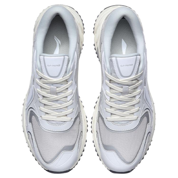Li Ning Trendy Cushioning Slip Resistant Abrasion Resistant Breathable Lightweight Low Top Casual Running Shoes Men's ARLS025-1