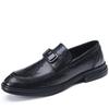 Autumn British leather shoes men's new formal soft-soled men's shoes business one-pedal versatile casual leather shoes men