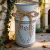 Farmhouse Decors Iron Flower Vases Shabby Chic Milk Can Storage Jugs Metal Planter With Handle For Kitchen Home Decors