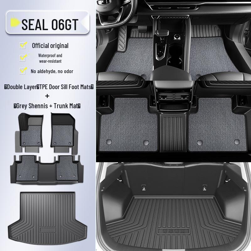 2025 BYD Seal 06 GT TPE Floor Mats - Full Surround Car Interior Accessories