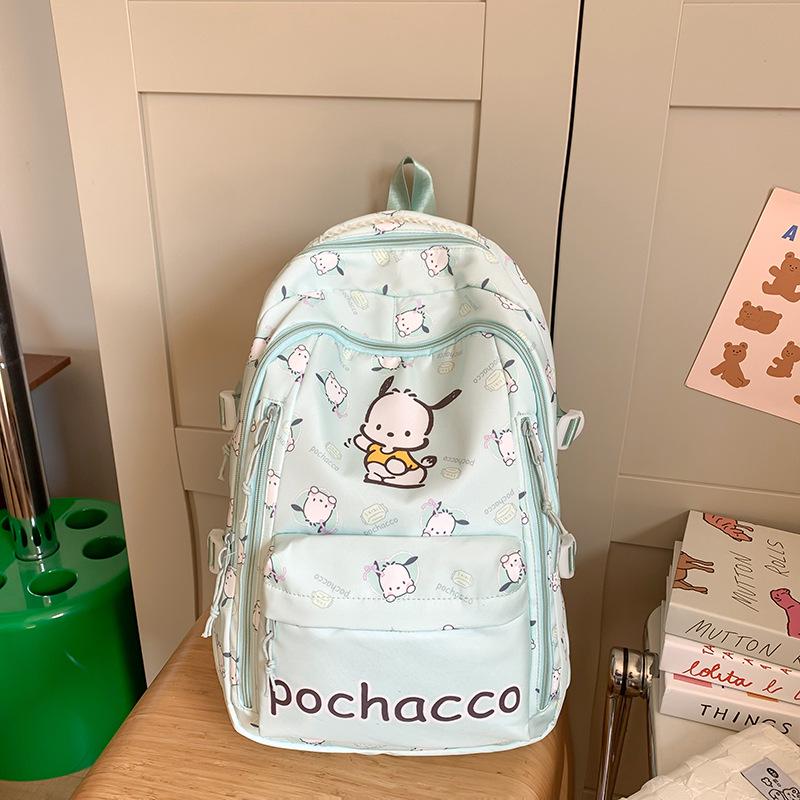 Sac à dos pour enfants à grande capacité avec imprimé mignon transfrontalier pour collège - Sac de voyage léger pour femmes