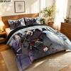 Grandmaster Demonic Cultivation Pattern Bedding Quilt Set Quilt Cover Pillowcase Home Birthday Gift(1 * Duvet Cover + 2 * Pillowcase, Without Core)