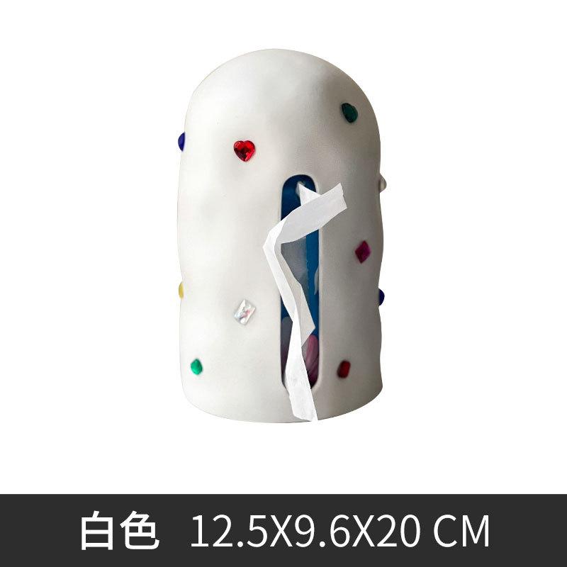 Creative Tissue Box Paper Towel Holder Napkin Drawer Ceramic Drawer Box Tissue Holder Living Room Decoration Ornaments
