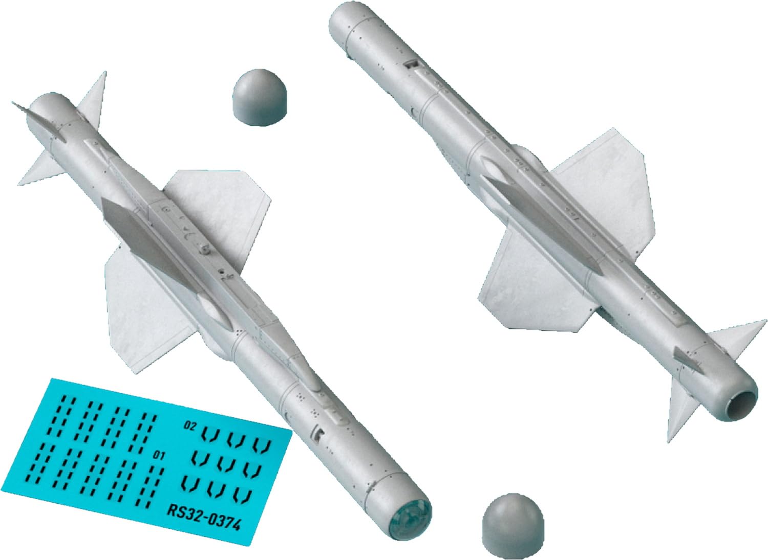 

Reskit Red Top Missile 2 Pieces Plastic Model Parts 1/32 Air-to-Air RSK32-0374