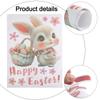 Double Sided Bunny Sticker Wall Sticker Stickers For Glass 30*40cm Easter Bunny Stickers Easy To Apply Festive Touch