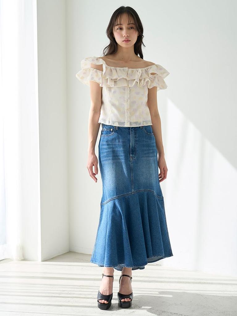 Snidel Flower JQD Blouse SWFB252021 Mix Women's