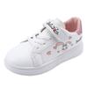 2025 new girls' little white shoes spring and autumn boys' non-slip solid-soled board shoes thick-soled heightening children's sports shoes
