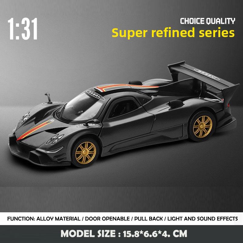 

CCA Simulation 1:32 Pagani Zonda Revolucion Racing Car Alloy Model with Sound Light Children Boy Toy Vehicle Gift Home Decor