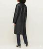 Women's Coat Trench Black Lambskin Party Leather Casual Handmade Stylish Genuine