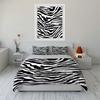 Zebra Striped Black and White Bedding Set Bedding set (1 duvet cover, 2 pillowcases, duvet not included)