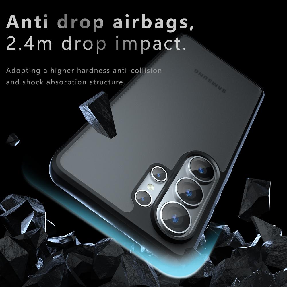 Transparent Cover for Samsung Galaxy S26 Ultra S25 Plus S24 FE Case Ultra Thin Matte Translucent Clear Protection Funda Capa