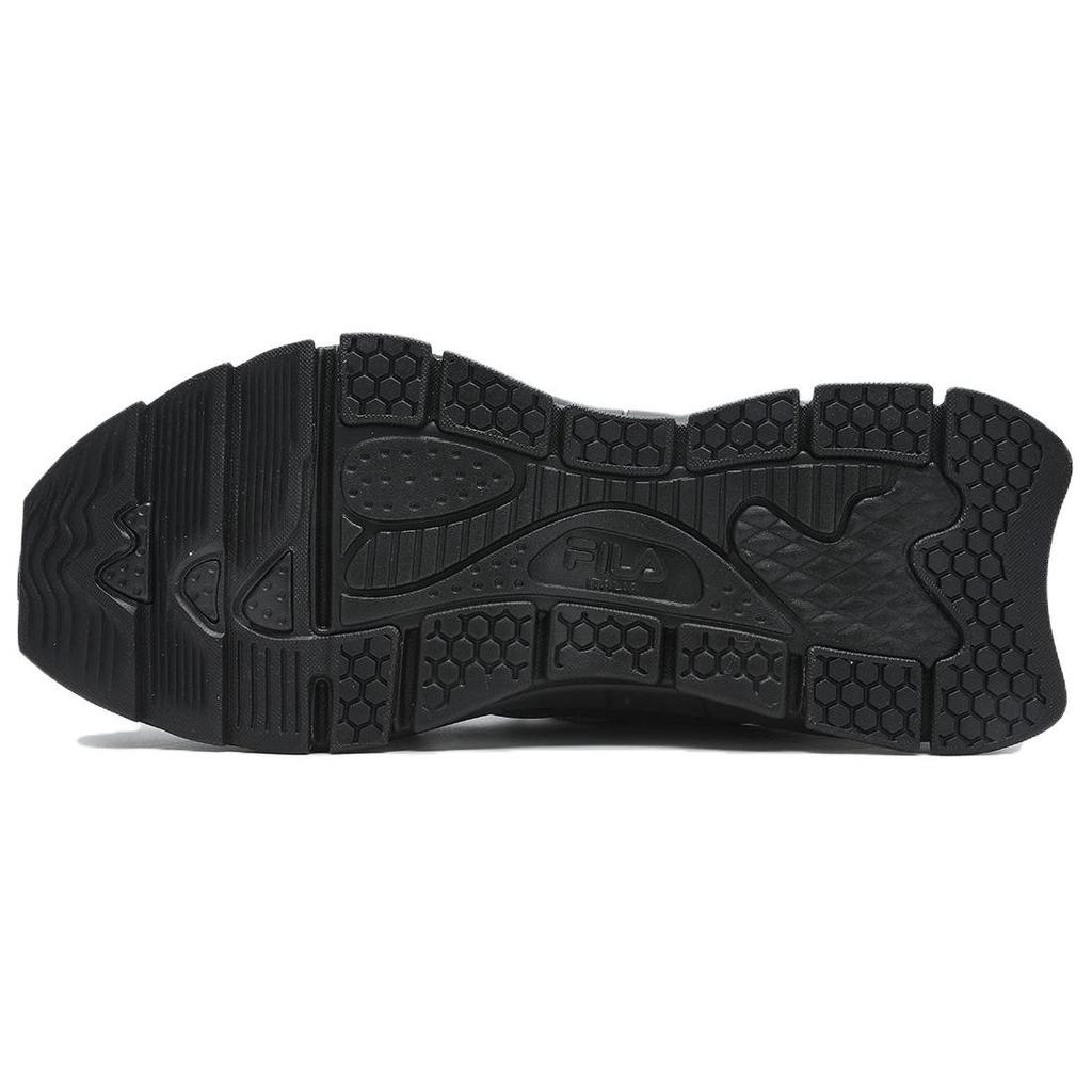 Fila Insetto Fabric Synthetic Leather Top Layer Cowhide Comfortable Versatile Wear-Resistant Low-Top Casual Shoes Men Sneaker Black Gray F12M411122FBC