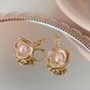 Fashion ins cold wind simple light luxury high-end ear buckle temperament geometric earrings women's small and versatile tide earrings