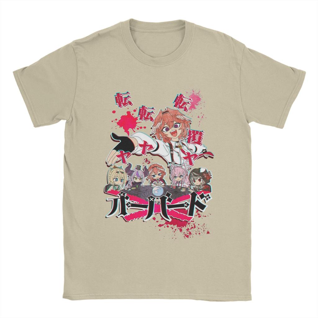 Takane Lui Overd Hololive HoloX T-Shirt Summer  100% Cotton T-Shirts For Men Popular DIY Tshirt Short Sleeves Y2K Fun Top Tees