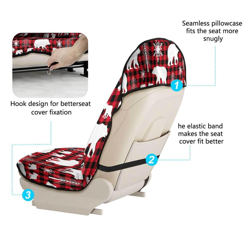 Universal Car Seat Towel Cover for Front Seat - Gym & Workout Ready, All-Season Protection