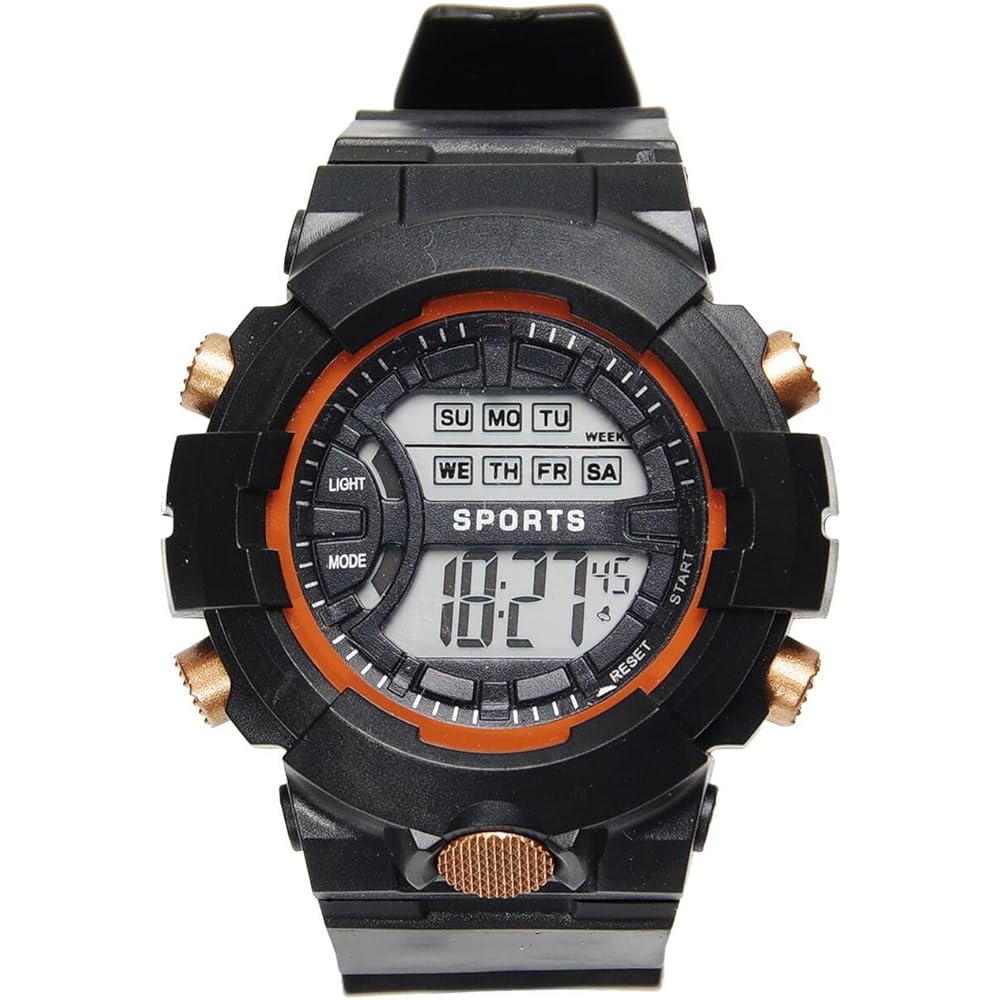 

Goodyshop Kids Digital Waterproof Multi-Function Watch 5 Colors for Boys and Girls GD-KIDSCLO-BK