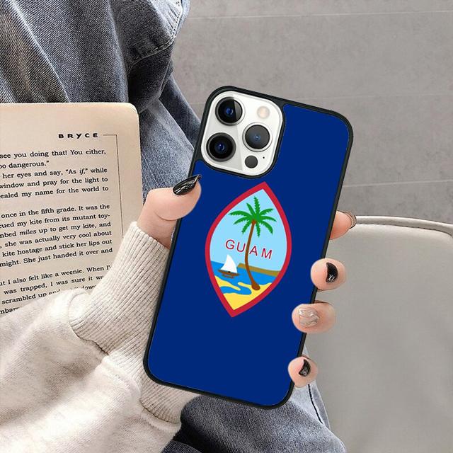 Guam Flag Phone Case Cover for iPhone 16 15 SE2020 13 14 11 12 Mini Pro Max 6 7 8 Plus  coque fundas Shell