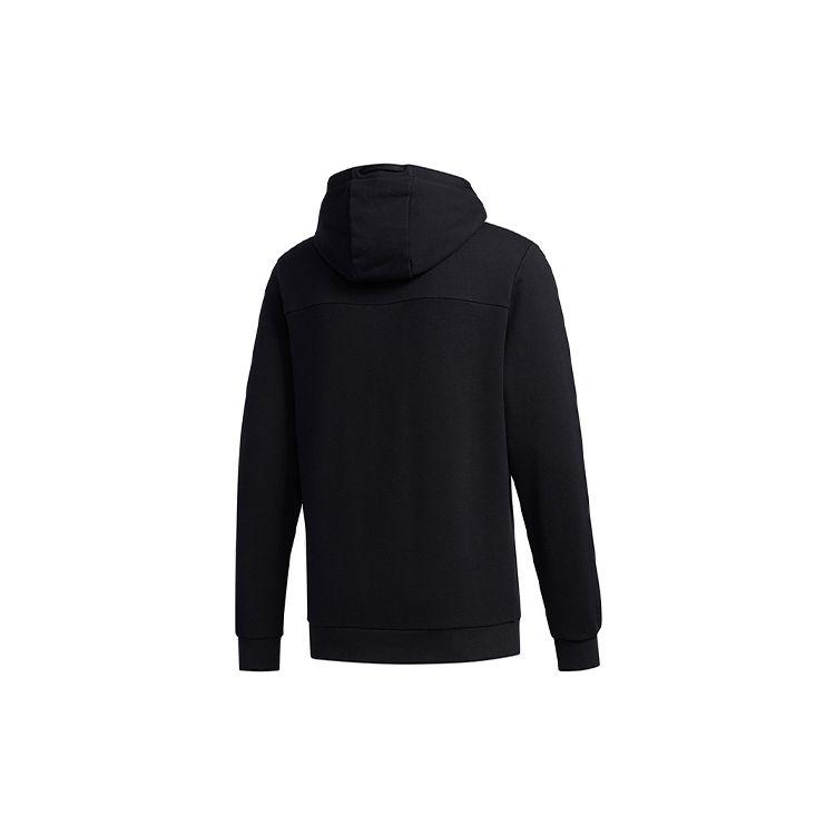 adidas Neo Vlday Casual Logo Hoodie Men Black FU0222