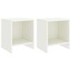 VidaXL Bedside Tables 2 Pcs White 35x30x40 Cm Solid Pine Wood