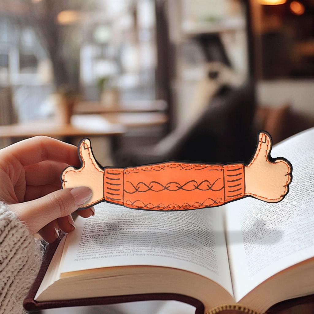 Magnetic Bookmarks Thumb Up Leather Magnetic Bookmarks Book Page Holder Clip For Book Lover Student Children Adult