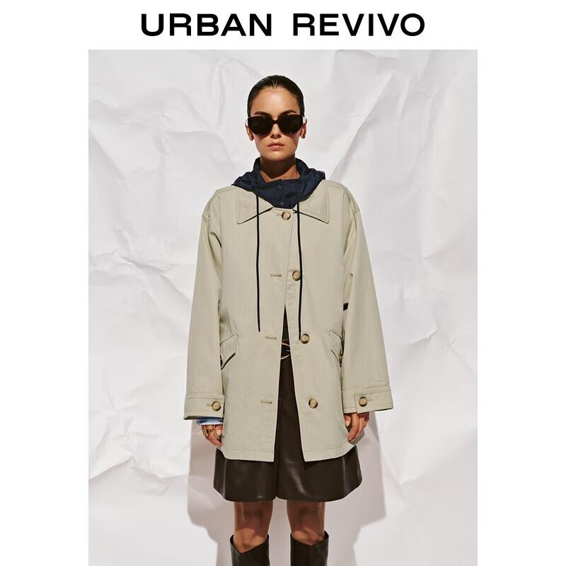 UR Women s Color-block Drawstring Hooded Windbreaker XS