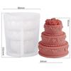 Rose Cake Shaped Aromatherapy Candle Silicone Mold DIY 3D Soap Gypsum Resin Casting Mould Handmade Wedding Ornament Gift