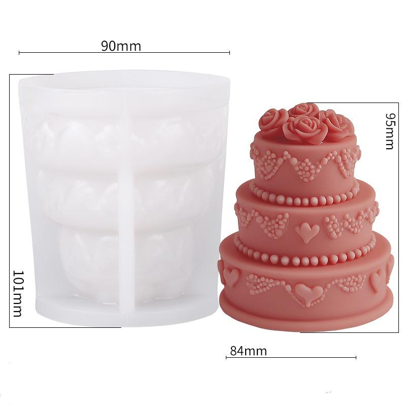 

Силиконовая форма для ароматерапевтической свечи в форме розы, сделай сам, 3D форма для литья мыла, гипса, смолы, ручная работа, свадебное украшение, подарок