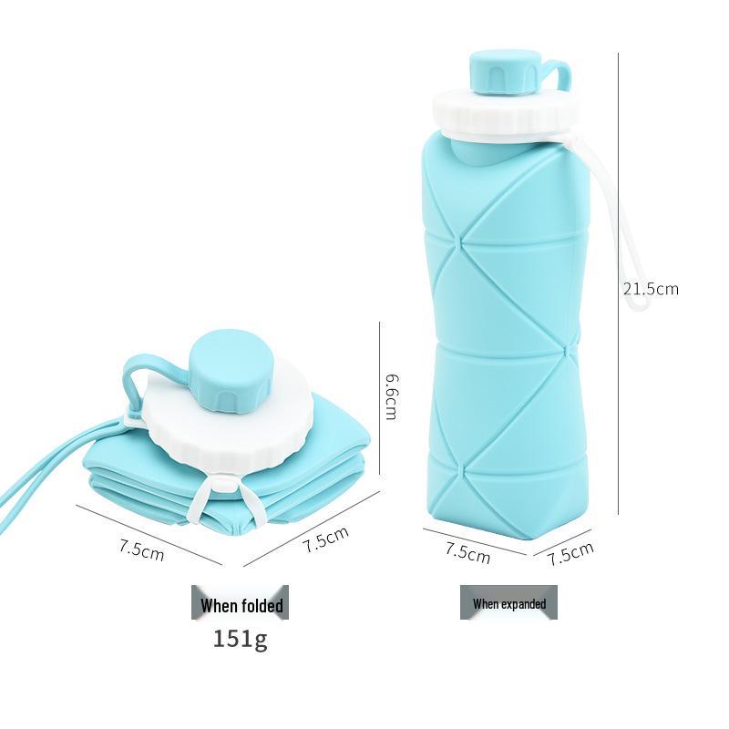 Silikon-Faltwasserflasche mit großer Kapazität für Outdoor-Sport und Reisen