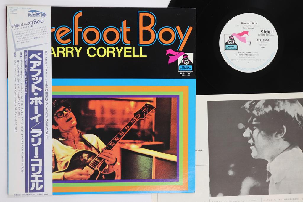 LP Record LARRY CORYELL Barefoot Boy RJL2566 FLYING DUTCHMAN 1982 Japan Obi Jazz Used