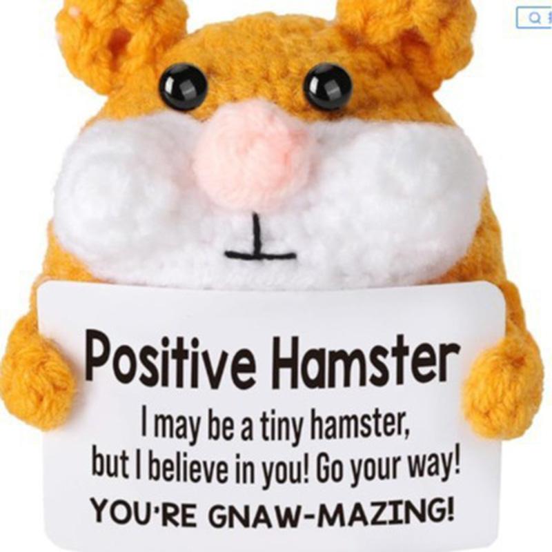 Bamboline Crochet Energia Positiva Mini Abbraccio Tascabile Per Regali di Laurea Patate Lavorate a Maglia Fatte a Mano Decorazioni per Scrivania