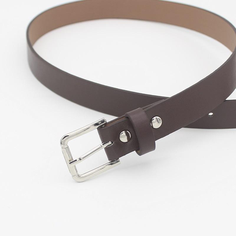 Cheap Price Factory Direct Sale Casual Slim Women Pu Leather Belt Jeans Trousers Dress Belts кофейный