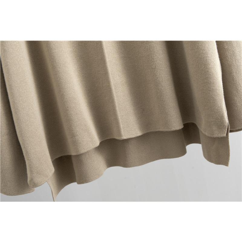 Knitted Wide Leg Trousers Sweater Suit Women's Spring and Autumn Plus Size Loose Fashion Temperament Pant Suit