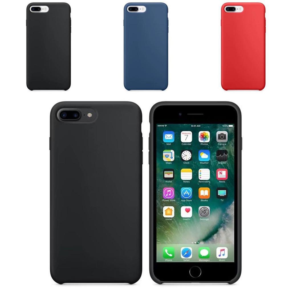 Für iPhone X 8 7 6s Plus Ultradünne Slim Gummi TPU Stoßfeste Hülle Weiche Abdeckung