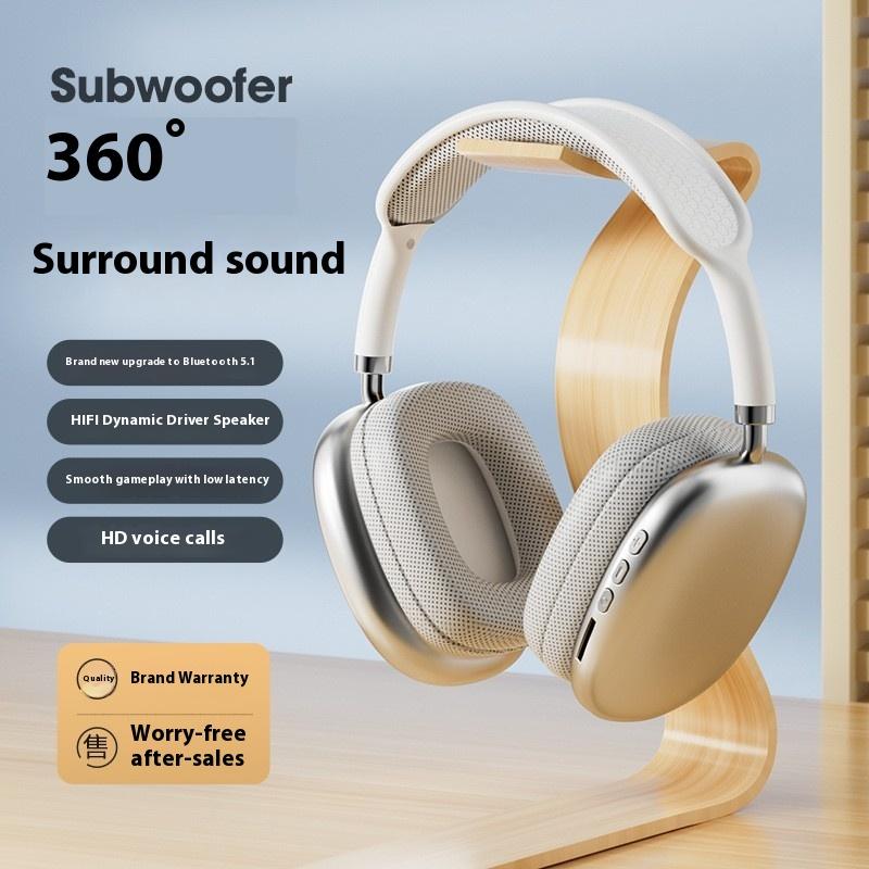 Applicable To Apple P9ProMax Headset Headset Subwoofer Wireless Bluetooth Headset