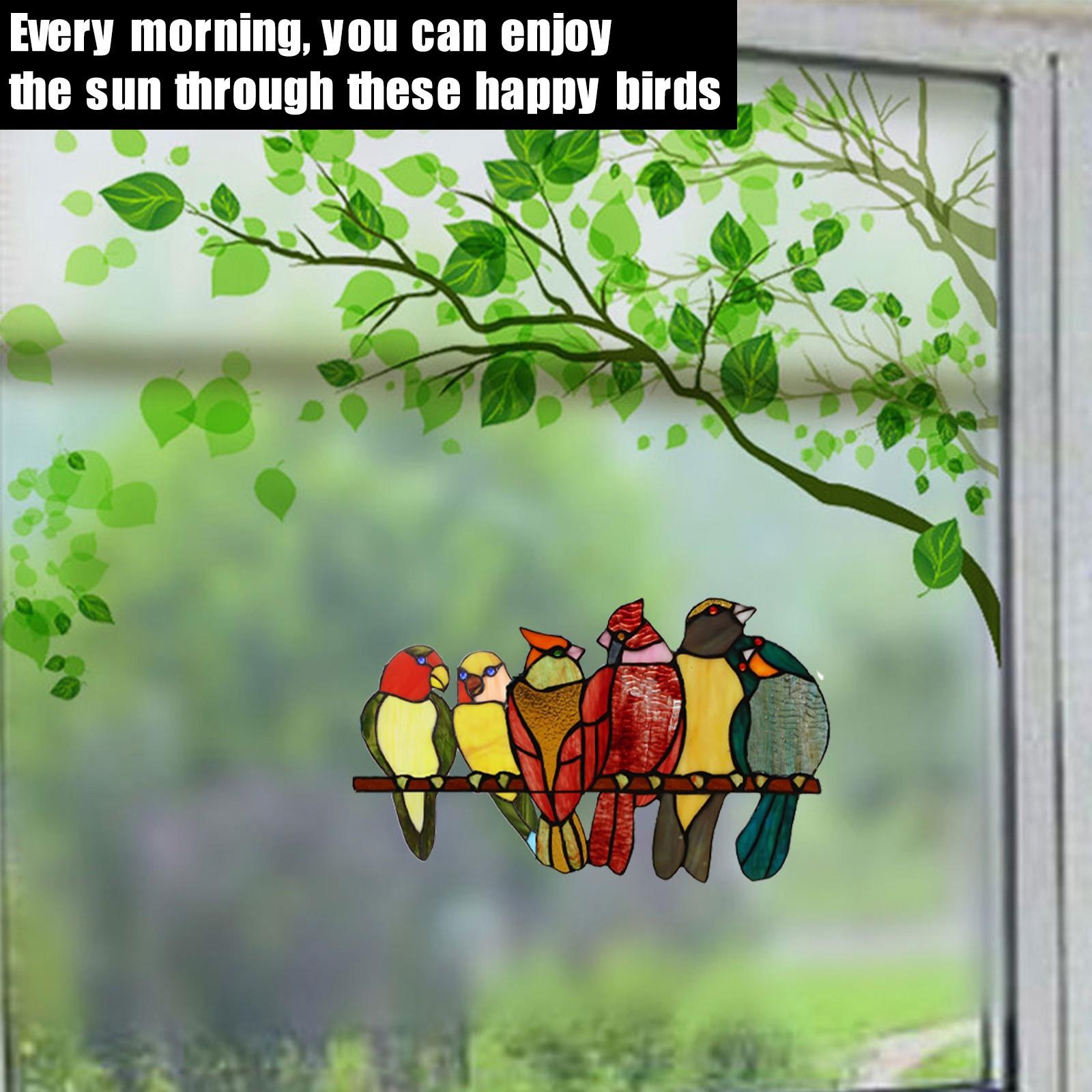 

Multicolor Bird Wall Sticker Window Sticker Room Decoration Cute Sticker