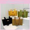 Stylish Korean Canvas Tote Bag For Women With Spacious Design And Trendy Colors