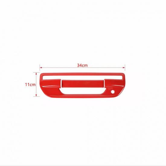 For Jeep Gladiator JT -2025 Red Car Tailgate Door Handle Decor Cover Trim 2P