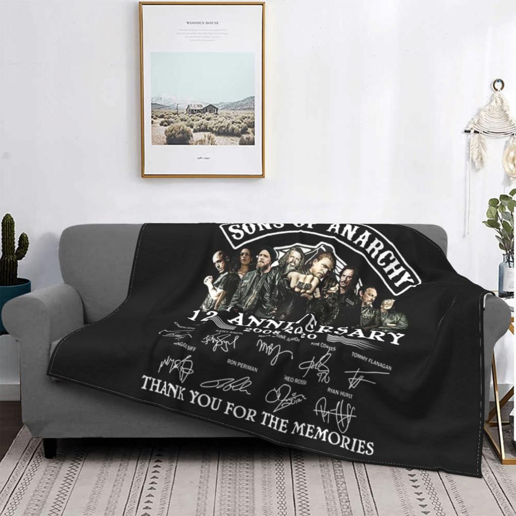 Sons Of Anarchy Blankets Coral Fleece Plush Winter skull Multi-function Lightweight Thin Throw Blanket Bed Office Bedding Throw