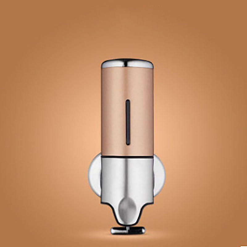 Wall Mounted Soap Dispenser Stainless Steel 500ml With Chrome Finish For Bathroom And Hotel Use