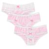 LittleForBig Women's Mesh Panties, Pink Princess, 3-Pair Set, Size S